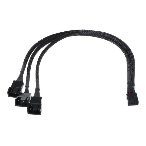 Разветвитель кабеля вентилятора 4Pin на 3x4Pin/3Pin, 30 см купить на ...