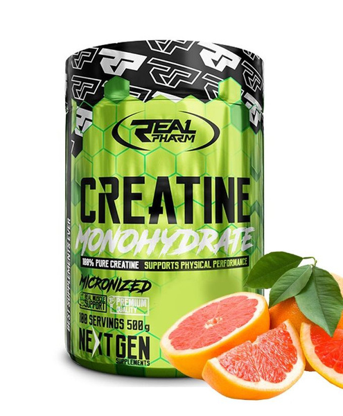 Креатиновый комплекс Real Pharm, Creatine, 500г (Грейпфрут) 100 порций ...