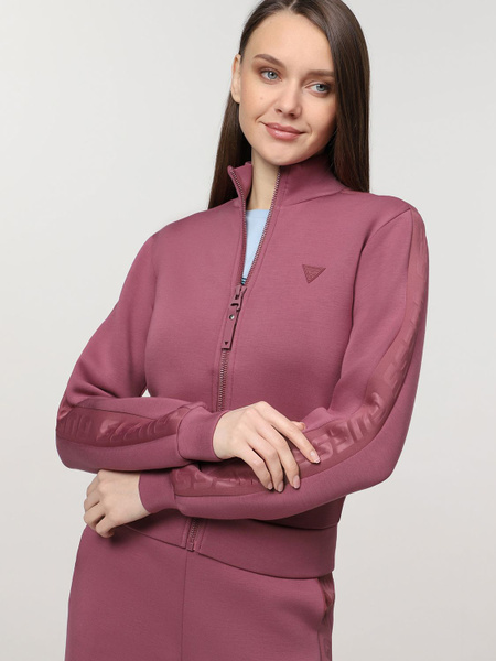 Felpa scuba con zip intera Donna