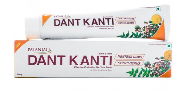 Зубная паста 200 гр Аюрведическая / PATANJALI Dant Kanti ToothPaste ...
