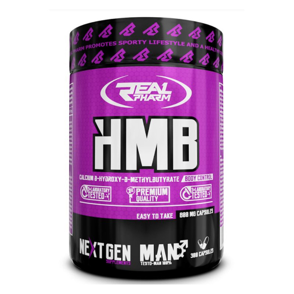 Real Pharm, HMB Гидроксиметилбутират, 300 капсул, для набора мышечной ...
