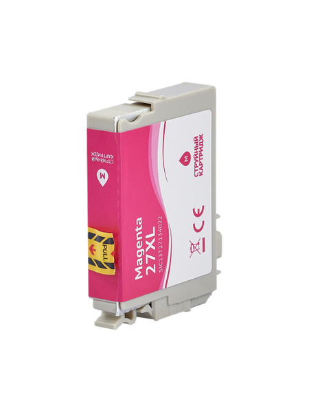 Расходник для печати Sakura 27XL (C13T27114022), Пурпурный (magenta ...