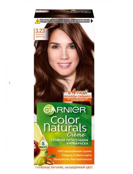 GARNIER Краска для волос Color Naturals 3.23 Темный шоколад - купить с ...