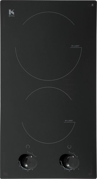 Варочная панель электрическая Kitll KHH 3002 BLACK 2 конфорки 30x52 см ...