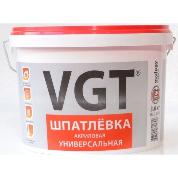 Шпатлевка VGT универсальная для наружных и внутренних работ ...