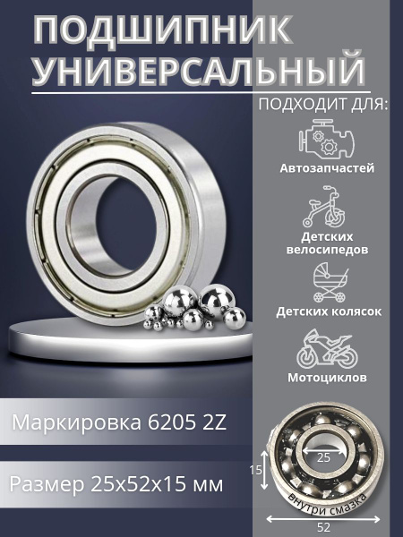 Подшипник универсальный APP-GROUP 80205 - купить по выгодной цене в ...