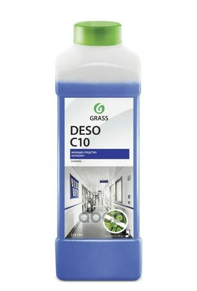 Grass 125190 Средство для чистки и дезинфекции "Deso C10" канистра 1 л ...
