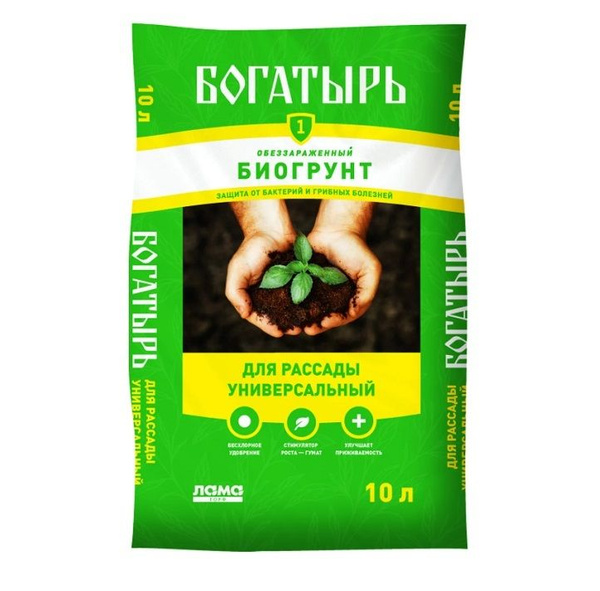 Биогрунт для РАССАДЫ УНИВЕРСАЛЬНЫЙ Богатырь 10л - купить по низкой цене ...