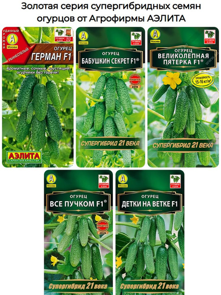 Огурцы Агрофирма Аэлита f1+1 - купить по выгодным ценам в интернет ...