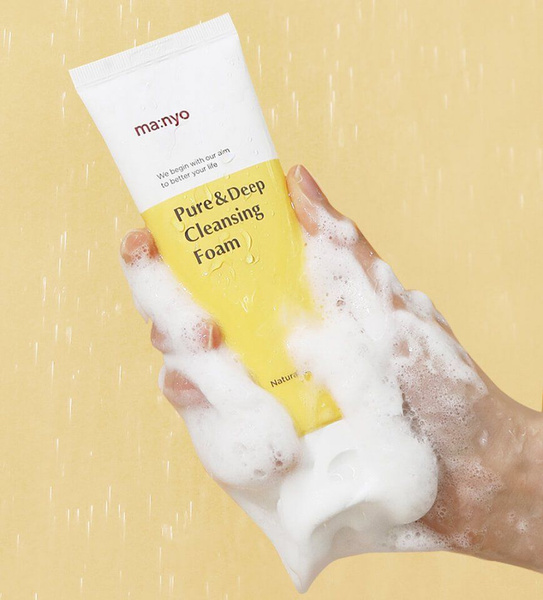 Пенка для глубокого очищения пор с церамидами Manyo Pure Deep Cleansing ...