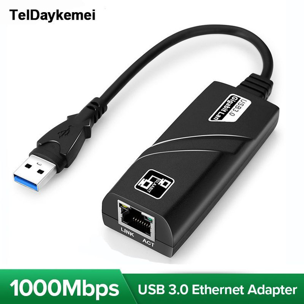 Беспроводной модем 10/100/1000 Мбит/с USB 3.0 Проводной USB-адаптер ...