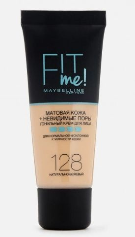 Maybelline New York Тональный крем для лица Fit me, тон 128 Натурально ...