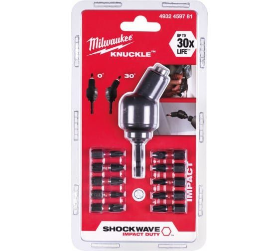 Держатель для бит Milwaukee Угловая насадка Knuckle - купить по низким ...