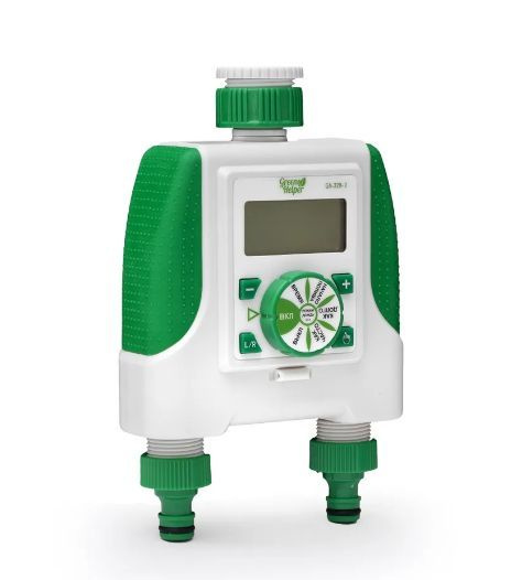 Двухканальный электронный таймер полива Green Helper GA-328-2 ...