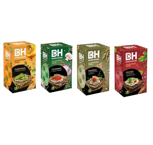 Хлебцы "Скандинавские" BH Ассорти: 4 шт. по 180г. - купить с доставкой ...