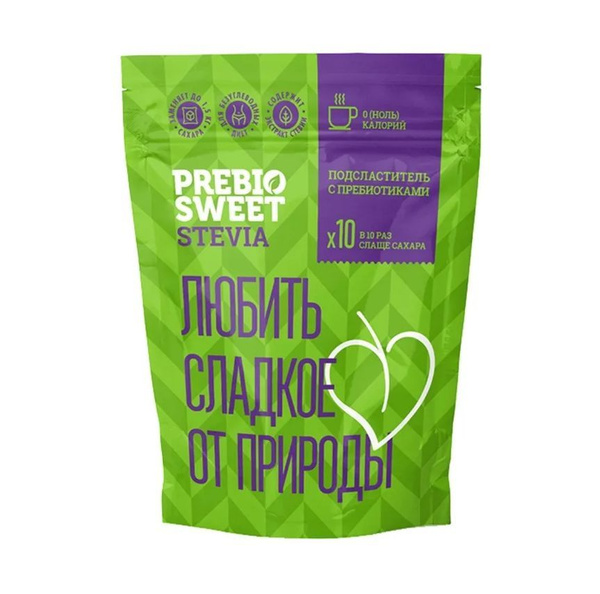 PREBIO SWEET Заменитель сахара, Стевия, 150 гр - купить с доставкой по ...