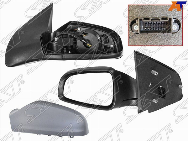 Зеркало левое для Опель Астра H 2004-2007, Opel Astra H зеркало левое ...