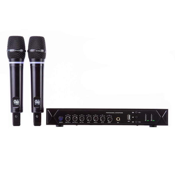 Караоке-система SkyDisco MIC-WL22 Bluetooth с микшером и беспроводными ...