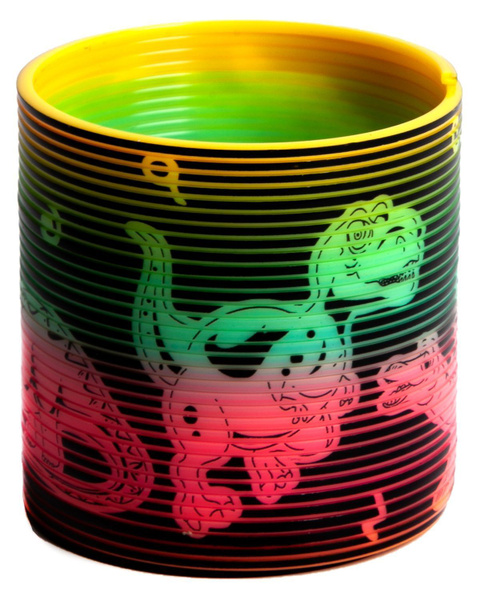 Игрушка - ПРУЖИНКА "Радуга" 6,5*6 см Динозаврик - купить с доставкой по ...