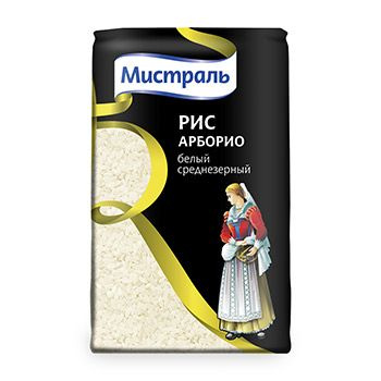 Рис Мистраль Арборио 500 г пакет Россия 1шт - купить с доставкой по ...