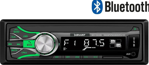 Автомагнитола Swat MEX-1042UBG, черный1 DIN - купить в интернет ...
