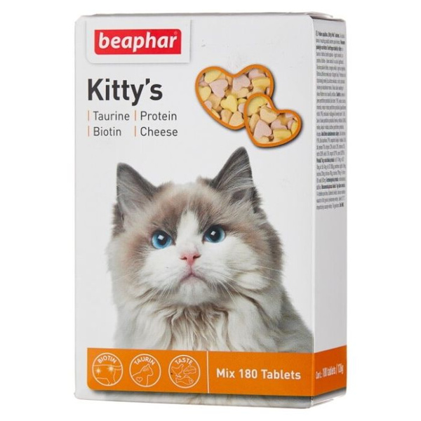 Кормовая добавка Beaphar "Kittys Mix" Витаминная смесь комплекс для ...