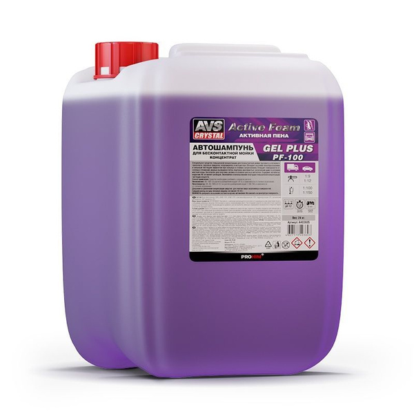 Автошампунь AVS PF-100 GEL PLUS_фиолетовый купить по выгодной цене в ...