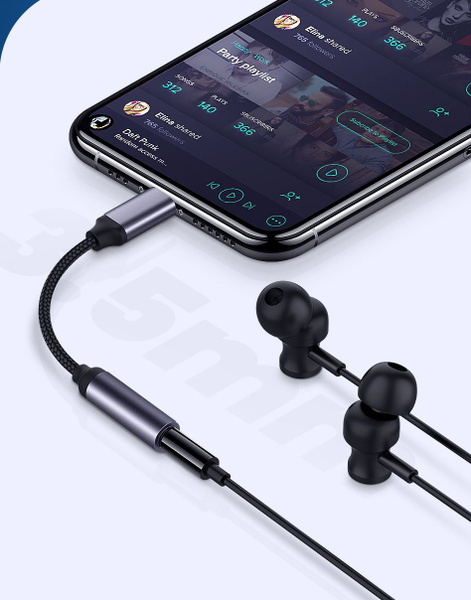 Переходник для айфона Lightning AUX для наушников iPhone - купить с ...