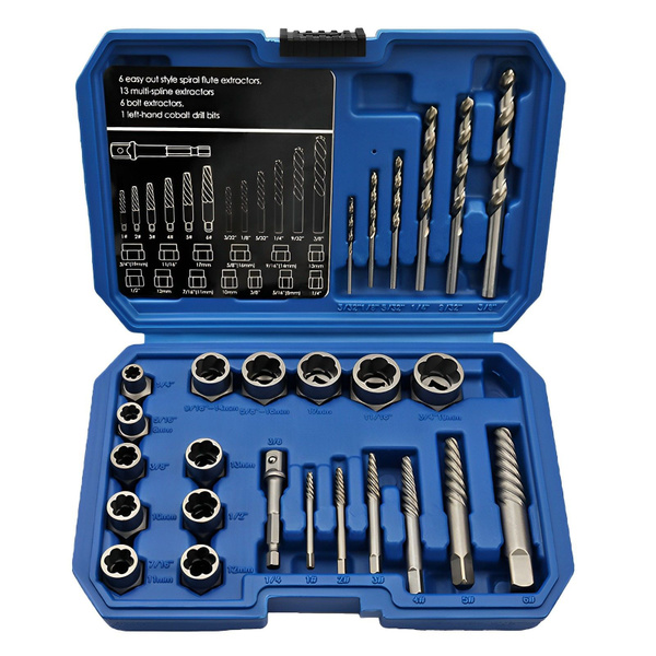 Набор экстракторов для удаления повреждённых болтов, гаек, винтов и ...