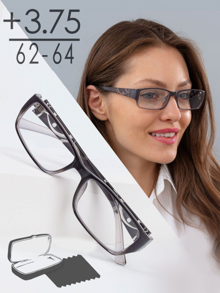 Очки для зрения +3.75 РЦ 62-64 / Очки корригирующие женские / Очки для ...