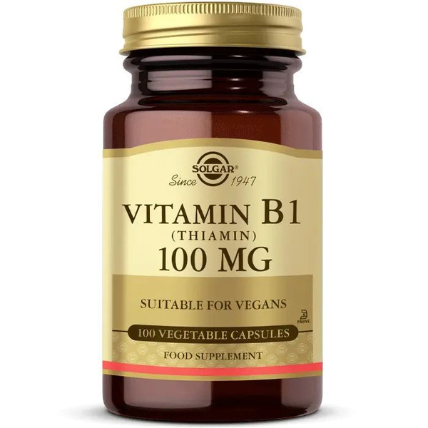 Солгар Витамин B1 Тиамин 100мг 100 капсул / Solgar Vitamin B1 Thiamin ...