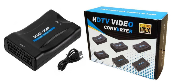 Переходник (преобразователь сигнала) SCART to HDMI, преобразователь ...