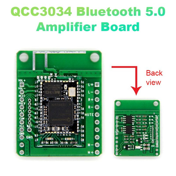 QCC3034 Плата усилителя Bluetooth 5.0 Музыка без потерь Bluetooth ...