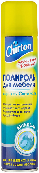 Полироль для мебели Chirton Антипыль-Морская Свежесть, 300 мл - купить ...