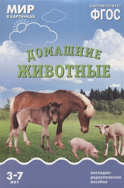 Наглядно-дидактическое пособие Мозаика-Синтез Мир в картинках, Домашние ...