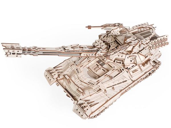 Сборная модель "Танк Хищник", конструктор деревянный купить на OZON по ...
