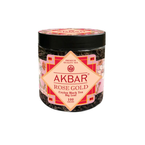 Akbar Чай черный Rose Gold листовой 100 г - купить с доставкой по ...