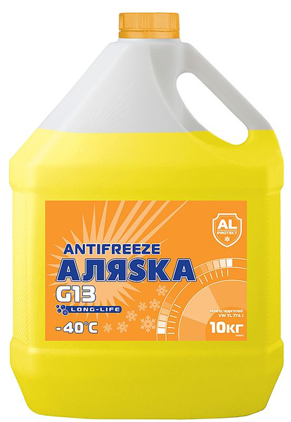 Антифриз Аляска -40 G13 Yellow Long Life 10 кг желтый купить по ...