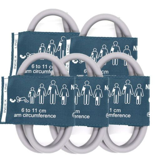 5шт Монитор пациента Неонатальная однотрубная манжета для измерения ...