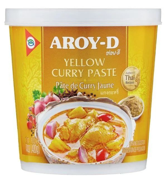 Паста карри желтая Aroy-D, 400 г купить на OZON по низкой цене в ...