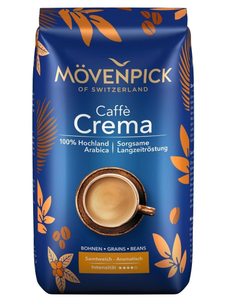 Кофе в зернах Movenpick Caffe Crema, 1 кг - купить с доставкой по ...
