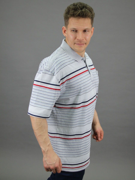 Поло MOSTOM, размер 58, цвет серый, 95% хлопок, 5% спандекс - купить по ...