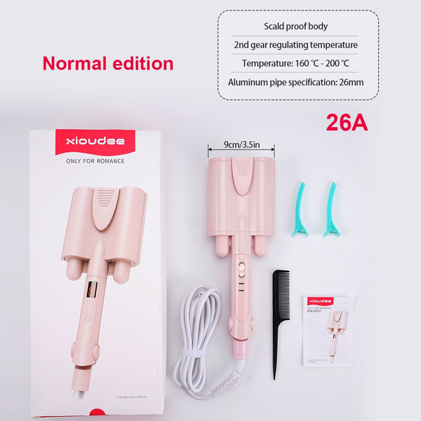 электро бигуди щипцы для завивки волос, тройные бочонки, - купить с ...