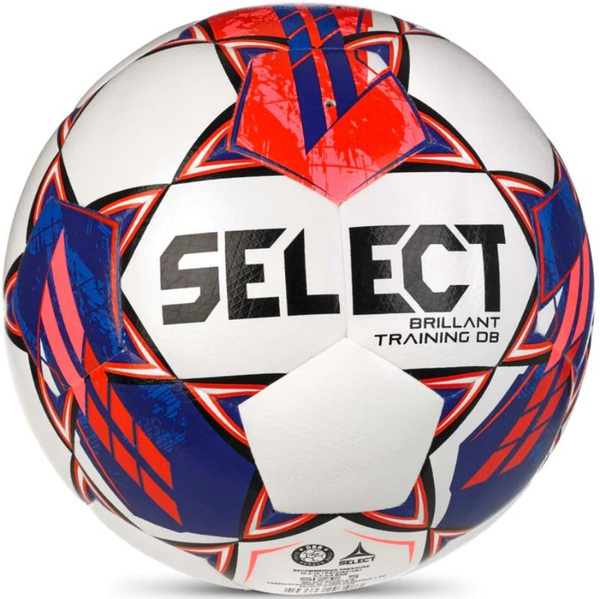 Футбольный мяч Select Brilliant Training DB V23, 4 размер, синий, белый ...