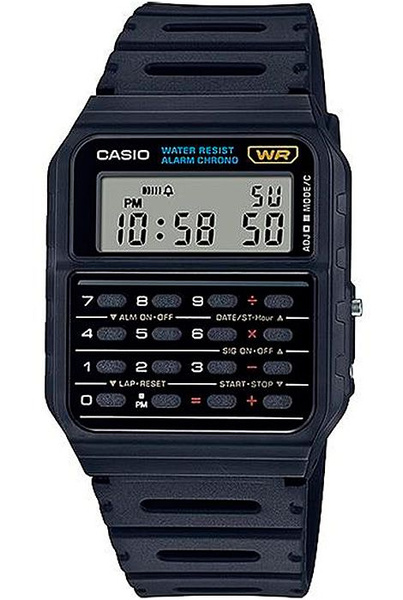 Электронные наручные часы Casio Collection CA-53W-1 с калькулятором ...