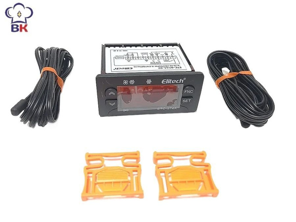 Контроллер температуры Elitech ETC 974 с 2 датчиками для холодильного ...