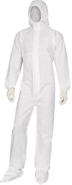 Костюм химзащиты и биологической защиты с бахилами, 60 г/м2, oversize ...