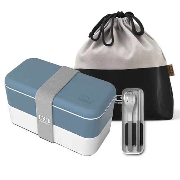 Ланч-бокс Monbento, 1000 мл, 3 шт, синий купить c доставкой на OZON по ...
