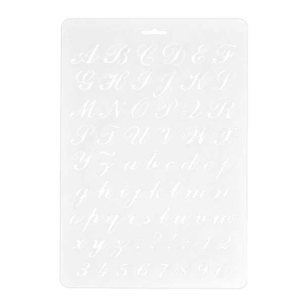 Трафареты для нанесения надписей, раскрашивания бумажных поделок с ...