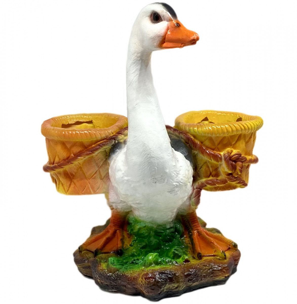Кашпо гуси. Фигурка керамическая гуси. Керамические фигуры гуся. Статуэтки из керамики гуси. Гусь керамика.
